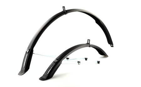 Błotniki Rowerowe SIMPLA 28'' UBIQUIT Do Rowerów Miejskich Pełne Czarne