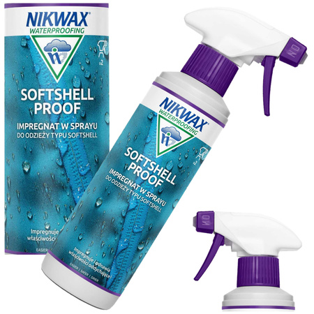 NIKWAX Softshell Proof SPRAY Impregnat Kurtki Bluzy Outdoor Gore-Tex 300 ml
