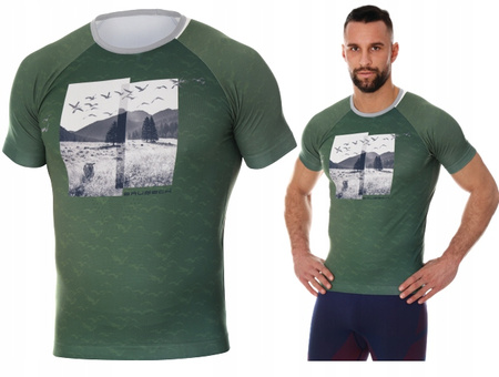 BRUBECK SS13240A MĘSKA KOSZULKA Z KRÓTKIM RĘKAWEM