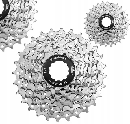 KASETA 7 RZĘDOWA 12-28T NIKLOWANA MOCNA SUNRACE