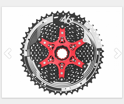 Kaseta 11S  MX8  11-46 MX8 czarna SUNRACE