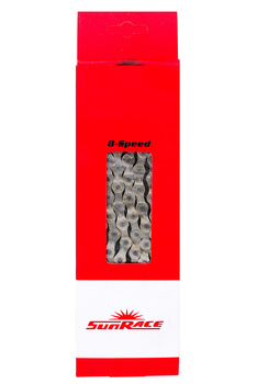 Łańcuch Rowerowy 8 Rzędowy SUNRACE CNM84 Łańcuch 8rz 1/2" x 3/32  116 Ogniw