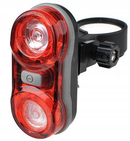 JY-596 lampka rowerowa tylna baterie 2x0,5W 17 LM