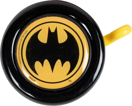 DZWONEK DO ROWERU DISNEY BATMAN DZWONEK ROWEROWY Logo Batmana, czarny żółty
