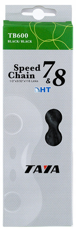 TAYA TB-600 Łańcuch rowerowy 7/8-rzędowy 116 ogniw