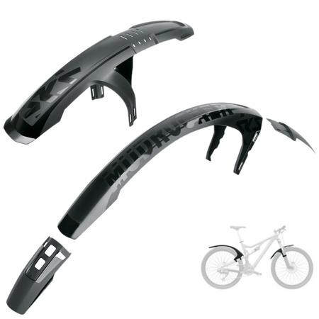BŁOTNIKI ROWEROWE SKS MUDROCKER 27.5/29 ZESTAW KOMPLET BŁOTNIKÓW MTB FULL