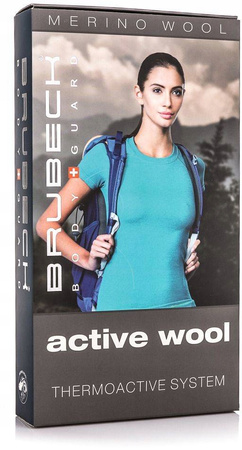 WEŁNIANA DAMSKA BLUZA NARCIARSKA BRUBECK MERINO L