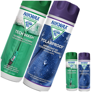 NIKWAX Zestaw 2x300ml Tech Wash Polar Proof Impregnat Do Polaru Fleece
