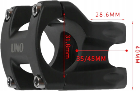 MOSTEK WSPORNIK UNO CZARNY AHEAD 31,8 / 35mm 138g