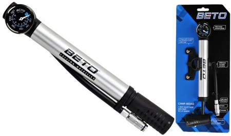 POMPKA ROWEROWA ALU MANOMETR CHMP-003AG WĘŻYK BETO