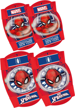 OCHRANIACZE NA KOLANA I ŁOKCIE OCHRANIACZE NA ROWER ROLKI SPIDER-MAN MARVEL