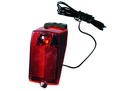 Lampka Rowerowa RETRO LED Tył Na Dynamo Na Błotnik Z Odblaskiem