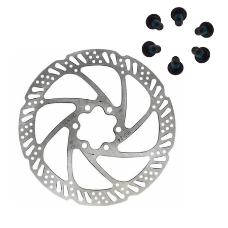 TARCZA HAMULCOWA 160MM TEKTRO + 6 Śrub Tarcza Hamulcowa Do Roweru