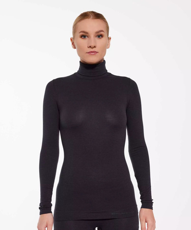 WEŁNIANA DAMSKA BLUZKA GOLF BRUBECK COMFORT MERINO L