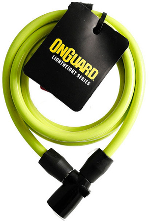 OnGuard ZAPIĘCIE BLOKADA rowerowa 8x150 2 x KLUCZYK Żółte