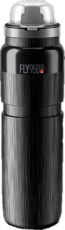 Bidon ELITE FLY MTB TEX Czarny Szare Logo 950ml SUPER LEKKI BPA FREE