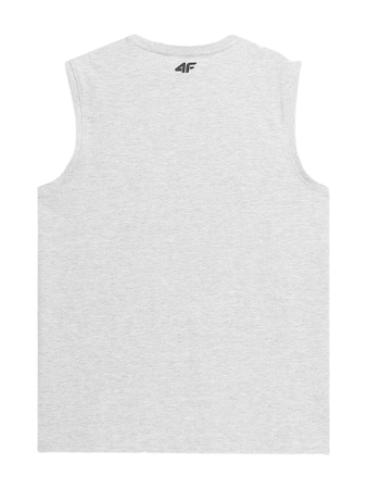 MĘSKA KOSZULKA 4F BEZ RĘKAWÓW TANK TOP BASIC PODKOSZULEK SZARA M