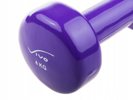 VIVO HANTELKI HANTEL CIĘŻAREK 4 KG FIOLET 1 szt