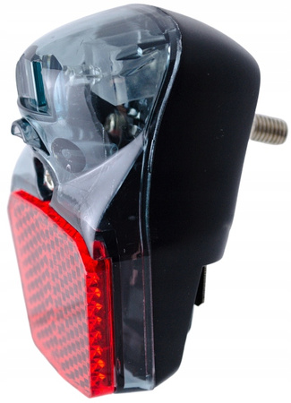 Lampka rowerowa na dynamo PODTRZYMANIE ŚWIECENIA