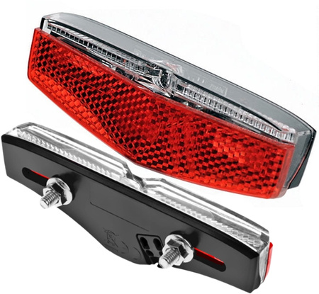 LAMPKA ROWEROWA TYLNA NA BAGAŻNIK LAMPKA NA DYNAMO