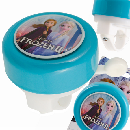 DZWONEK DO ROWERU Kraina Lodu DZWONEK ROWEROWY ELSA ANNA Niebieski 55mm