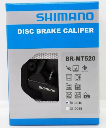 Zacisk Hamulca Shimano BR-MT520 Deore 4-tłoczkowy Zestaw Z Okładzinami