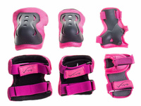 Ochraniacze na łyżwor.Vivo JR-510 pink/silver XS r