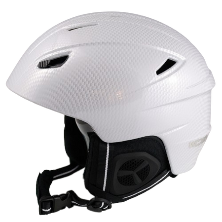 KASK NARCIARSKI KASK SNOWBOARDOWY biały carbon S +GRATIS
