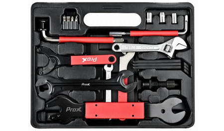 ZESTAW NARZĘDZI PROX ZESTAW KLUCZY ROWEROWYCH WALIZKA 26 ELEMENTÓW