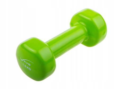 VIVO HANTELKI HANTLE CIĘŻAREK 1,5 KG ZIELONY 1 szt