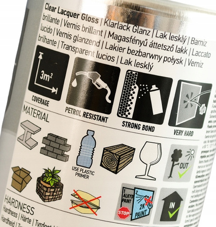 MASTON LAKIER BEZBARWNY SPRAY WYSOKI POŁYSK 400ml