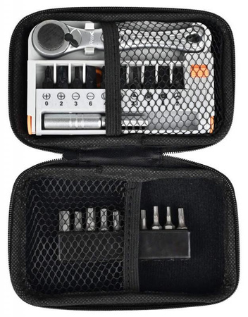 Multitool PROX Zestaw Kluczy Rowerowych GRZECHOTKA KIESZONKOWA 105MM KIT-15