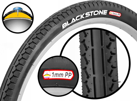 BLACK STONE opona rowerowa 28x1,75 ANTYPRZEBICIOWA
