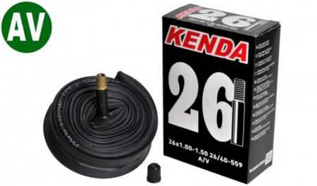 Dętka 26 x1,0/1,25/1,35/1,50 AV Samochodowy KENDA