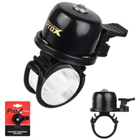 Dzwonek Rowerowy Retro Głośny PROX DES BELL CZARNY MIEDZIANY 22,2 - 31,8 mm