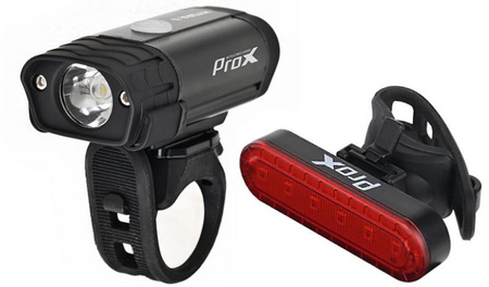 Zestaw Lampek Rowerowych Przód+Tył 400 LM USB-C PROX HYDRA II 1100mAh