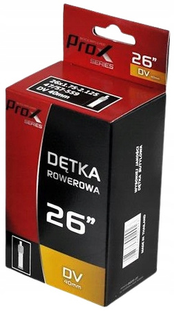 Dętka 26 x 1,75/1,95/2,125 DV 40mm ROWEROWY PROX