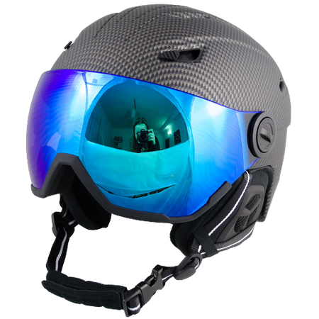 KASK NARCIARSKI Z SZYBĄ GOGLAMI REVO SHIFT KASK SNOWBOARDOWY L +GRATIS