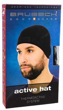 Termoaktywna czapka treningowa BRUBECK na rower L