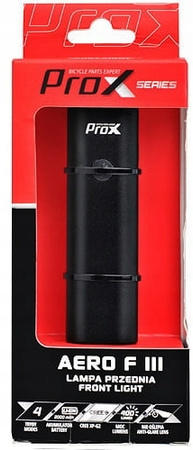 PROX AERO F III Lampka rowerowa przednia USB 400lm