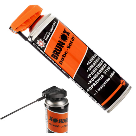 Brunox Turbo-Spray 500ml do konserwacji Roweru Podwójna Głowica Uniwersalny