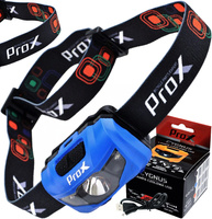 PROX LAMPKA CZOŁOWA NIEBIESKA 3 LED 3xAAA 145 Lm