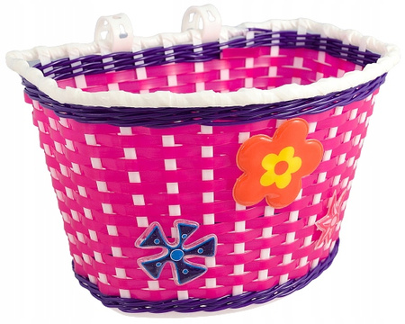 Plastikowy KOSZYK na ROWER HULAJNOGĘ dla dzieci