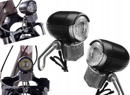 LAMPA ROWEROWA PRZEDNIA NA DYNAMO LAMPKA LED +ODBL