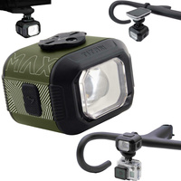 Lampka Rowerowa Przednia MOON TITAN MAX 1700 lm Z Uchwytem GoPro ARMY GREEN