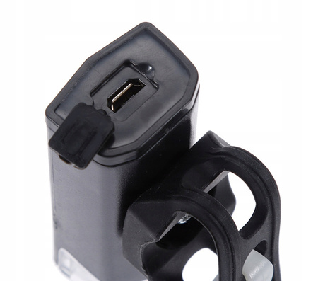 Zestaw lampek rowerowych AKU USB 300 lumenów MOCNE