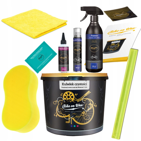 ZESTAW DO CZYSZCZENIA ROWERU BIKE ON WAX KUBEŁ XL