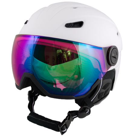 KASK NARCIARSKI Z SZYBĄ GOGLAMI REVO SHIFT KASK SNOWBOARDOWY S +GRATIS