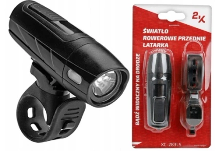 Lampka Rowerowa LED Na Kierownicę Akumulatorowa USB 1300mAh Czujnik Sensor