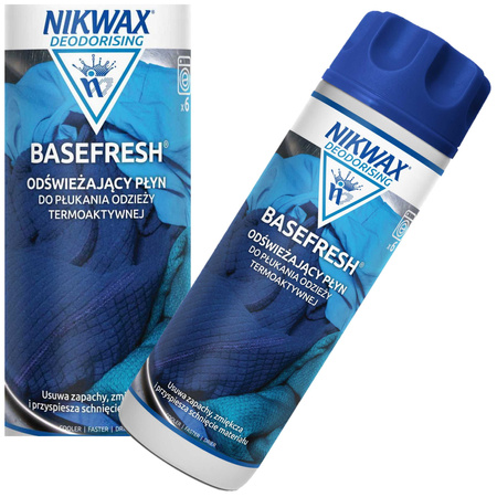 NIKWAX BaseFresh Płyn Pielęgnujący Bielizna Termoaktywna Odświeżacz 300 ml